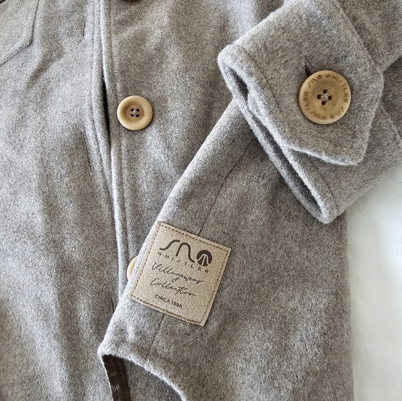 NWOT Sno Whistler Alta Overshirt 100% Wool Shacket Jacket Small - Picture 3 of 4